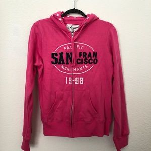 Reflex Pink San Francisco Hearts Hoodie Sweater